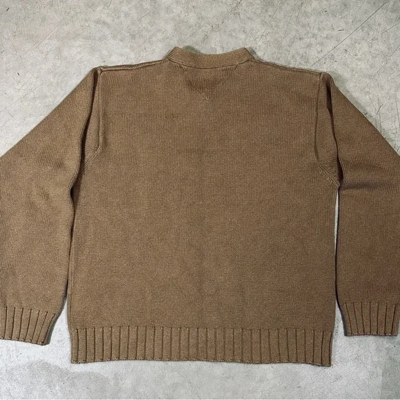 Vintage Tommy Hilfiger Heavy Cotton V-Neck pullover sweater Large - Picture 4 of 9